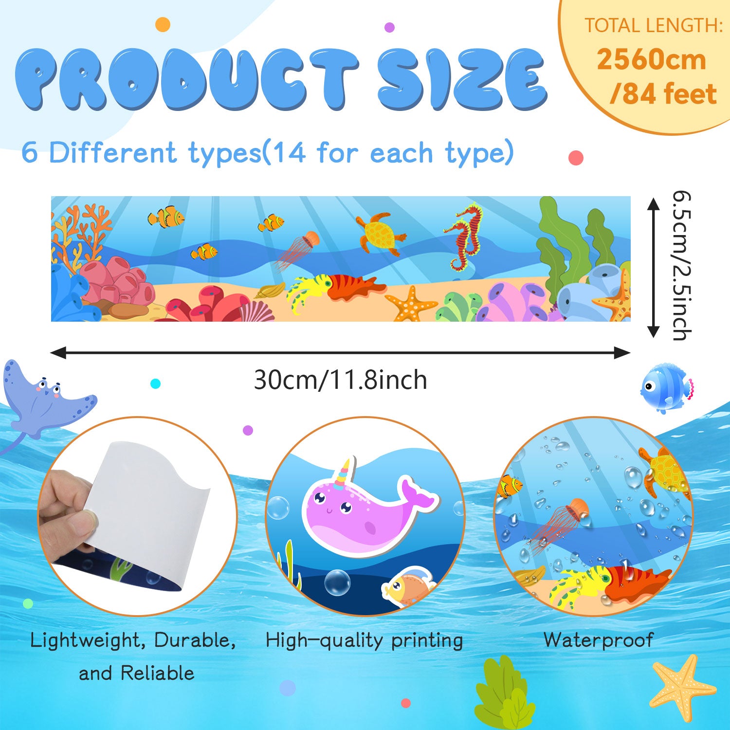 84 Feet Borders for Bulletin Board Decoration