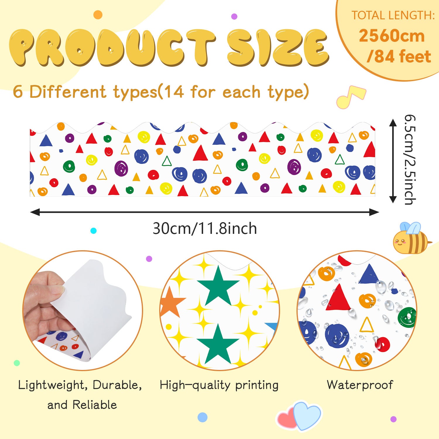 84 Feet Bulletin Board Borders