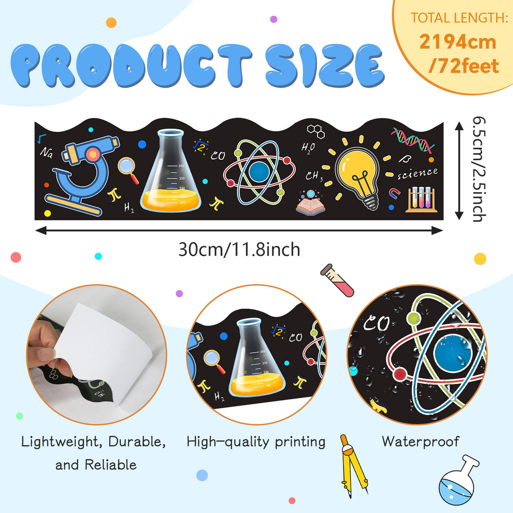72 Feet Science Bulletin Board Borders