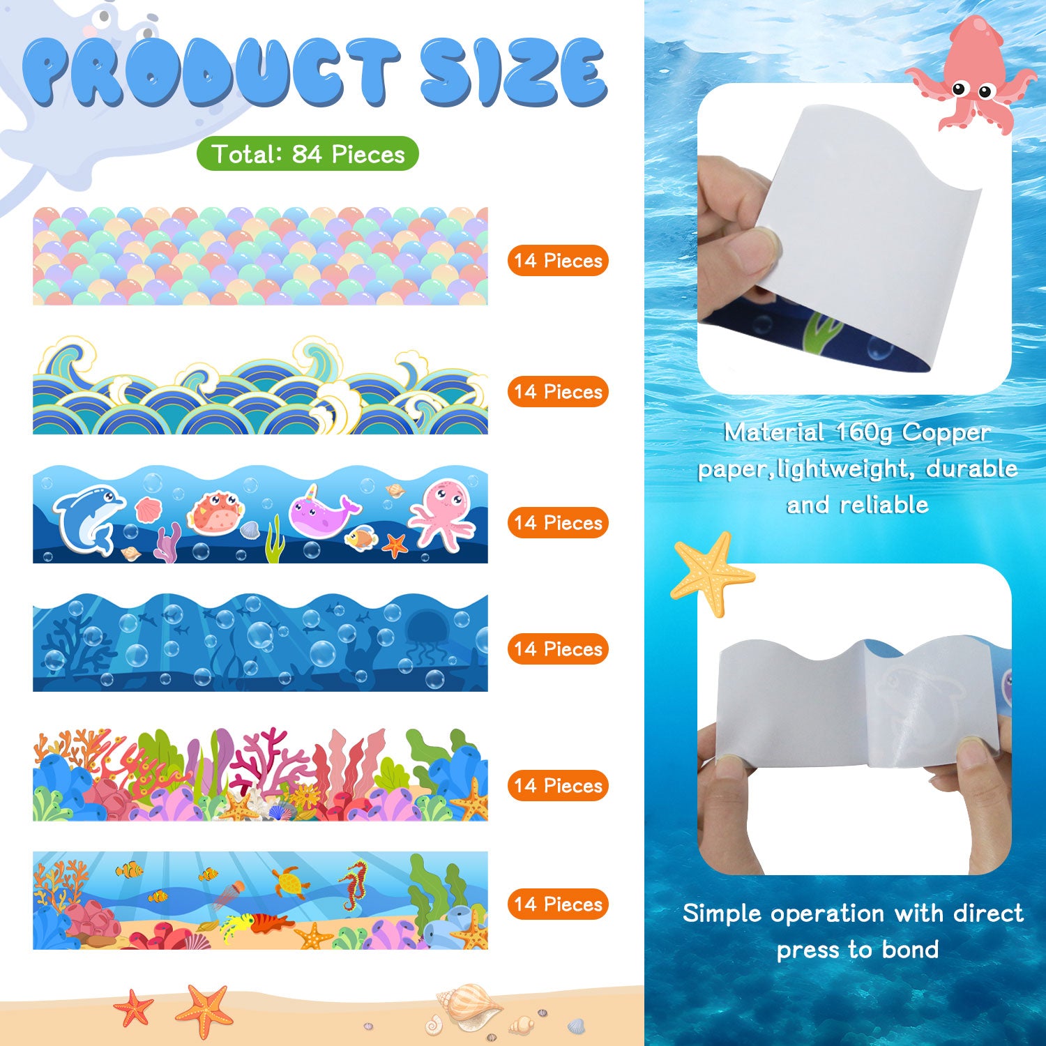 84 Feet Borders for Bulletin Board Decoration