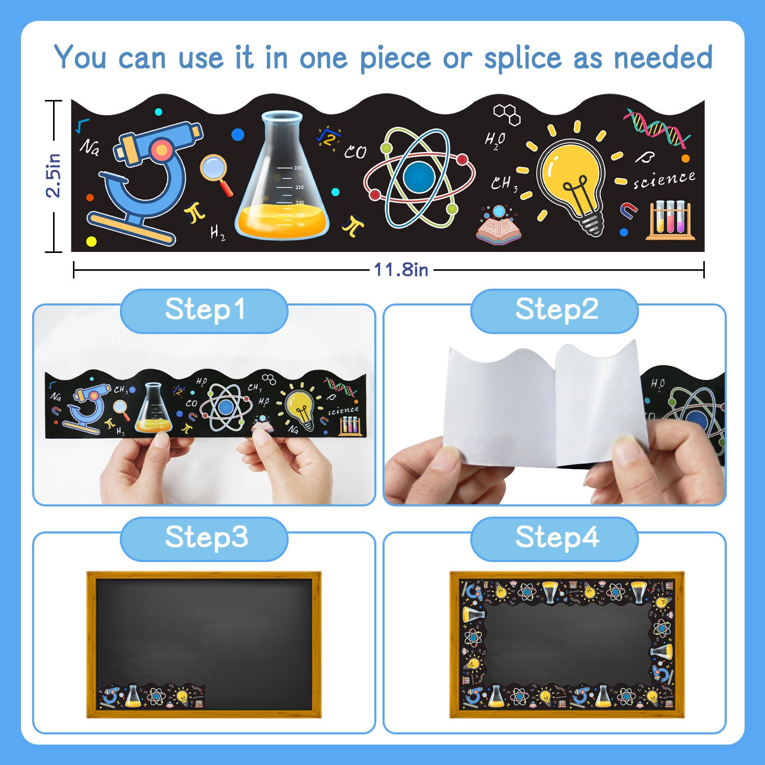 72 Feet Science Bulletin Board Borders