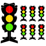 6 Pcs Traffic Light Centerpieces for Racing Cars Party Decorations