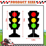 6 Pcs Traffic Light Centerpieces for Racing Cars Party Decorations