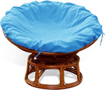 Papasan Cushion Cover Only,Water Resistant Papasan Chair Cushion Cover for Outdoor lndoor,Skin-Friendly Soft Machine Washable Unfading Zippered Cover for Round Egg Chair Cushion