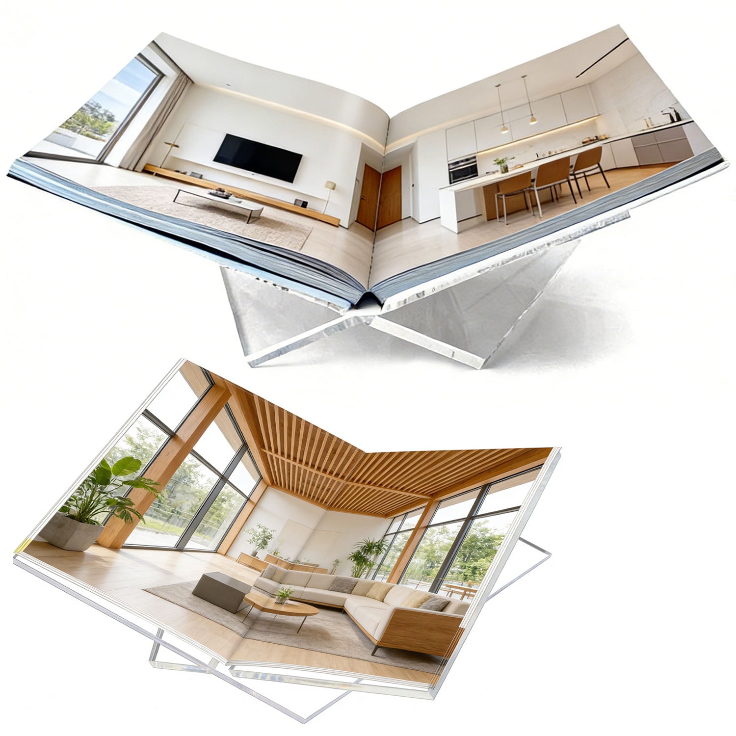 Large Clear Acrylic Book Stand