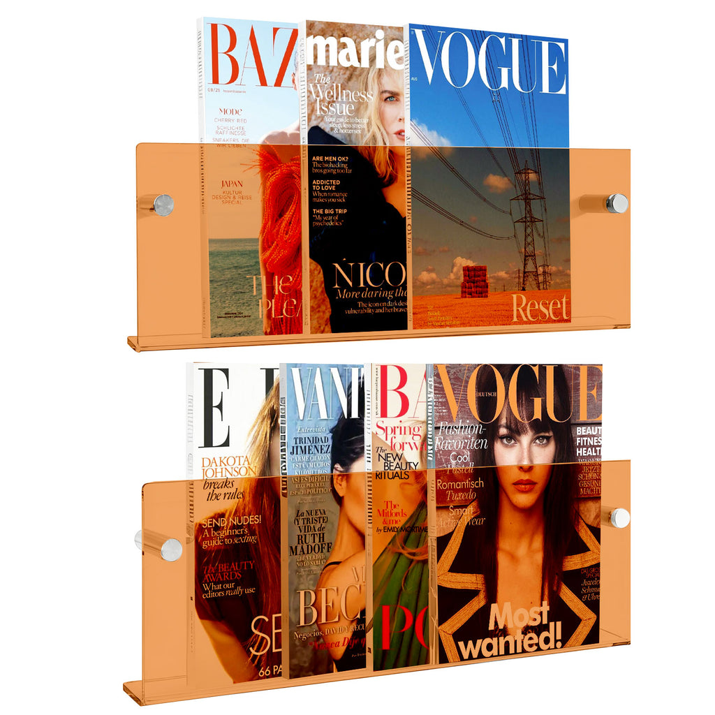 2 Pack Acrylic Magazine Holder