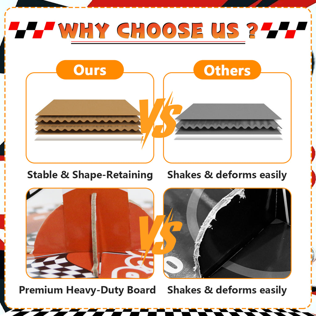 3-Tier Racing Traffic Cones Cupcake Stand