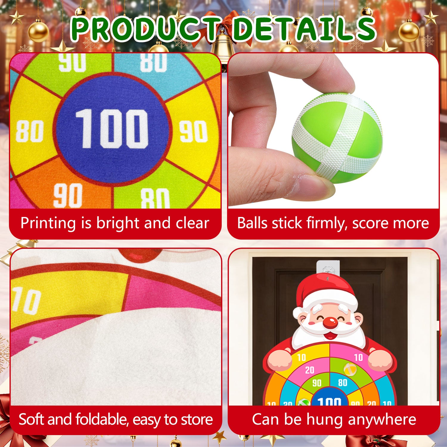 Christmas Dartboard Game For Children