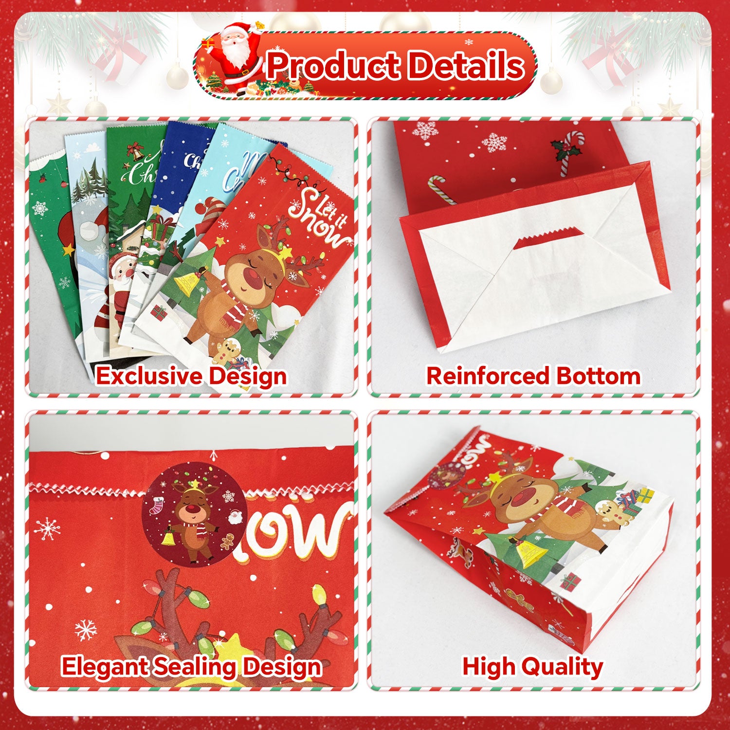 24Pcs Christmas Treat Bags