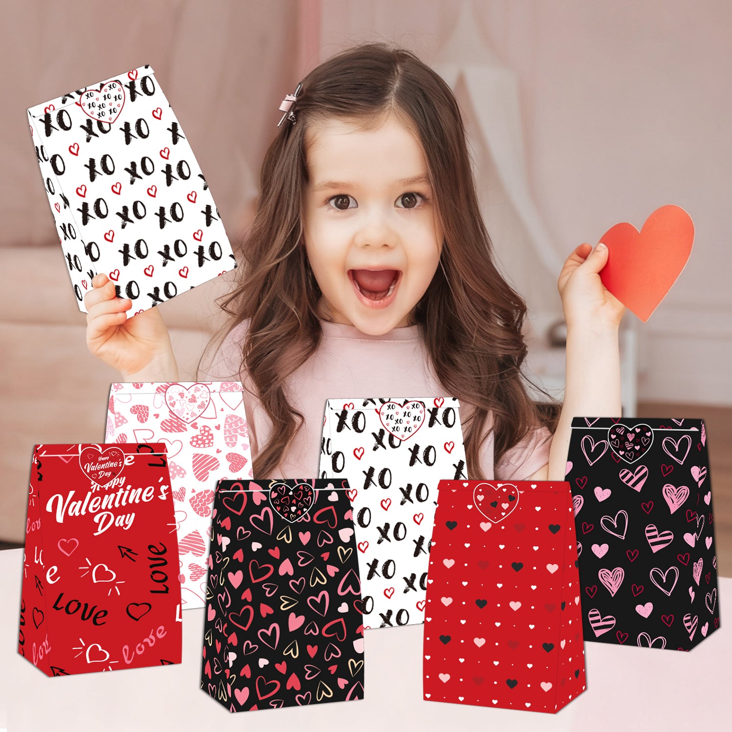 24 Pcs Valentines Gift Bags