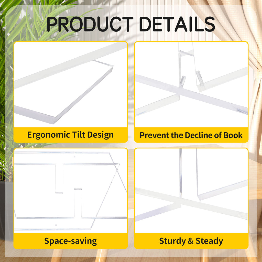 Large Clear Acrylic Book Stand