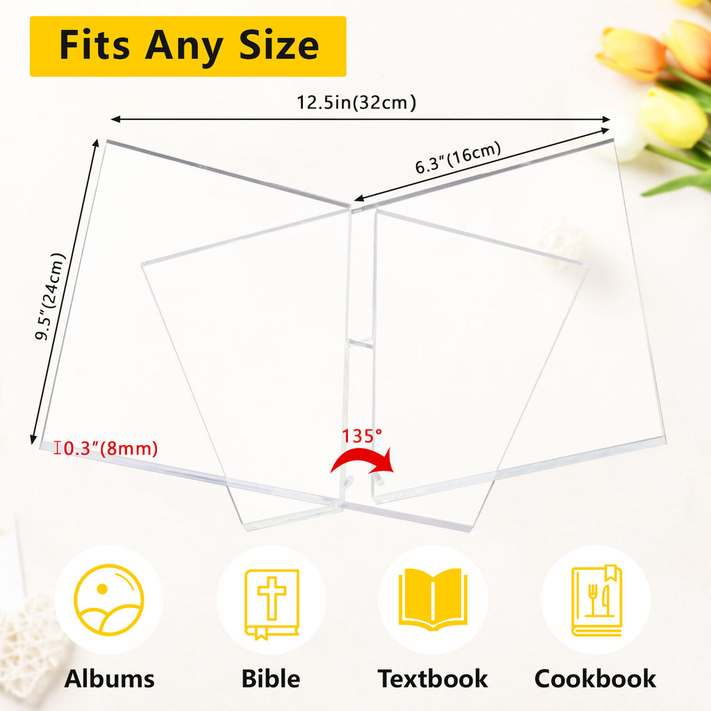 Large Clear Acrylic Book Stand