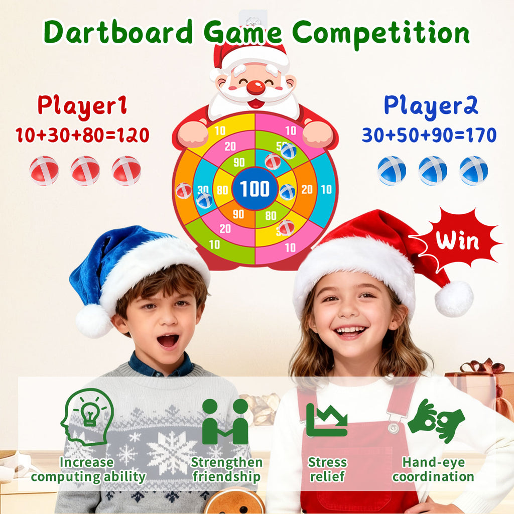 Christmas Dartboard Game For Children