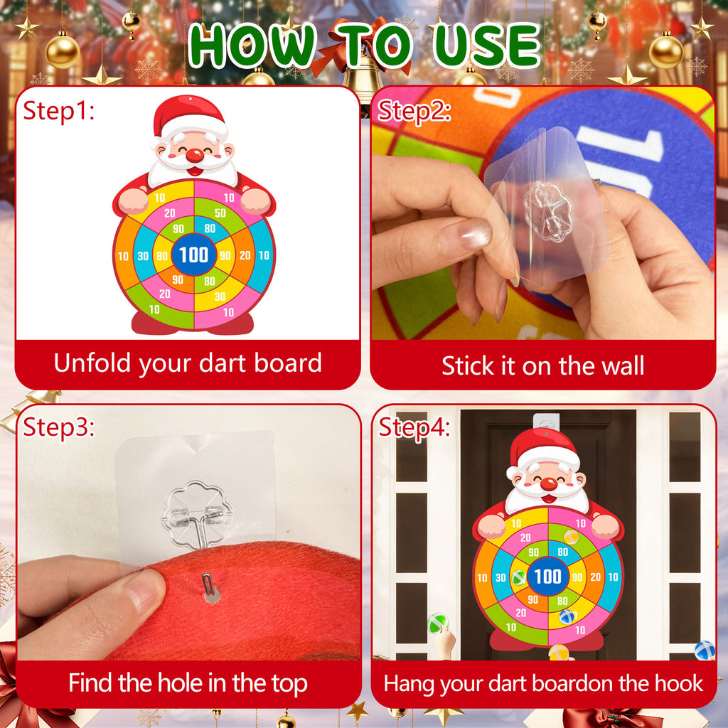 Christmas Dartboard Game For Children