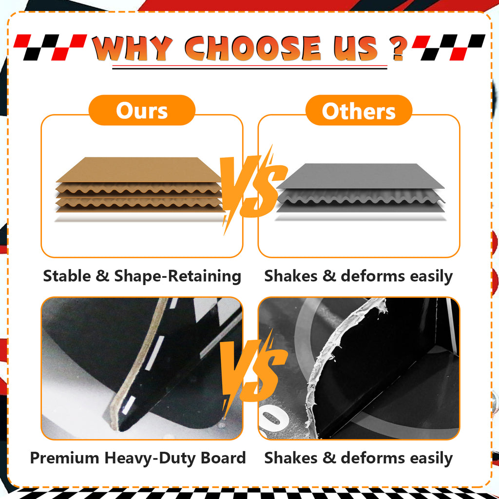 3-Tier Racing Car Theme Cardboard Cupcake Stand（Track）