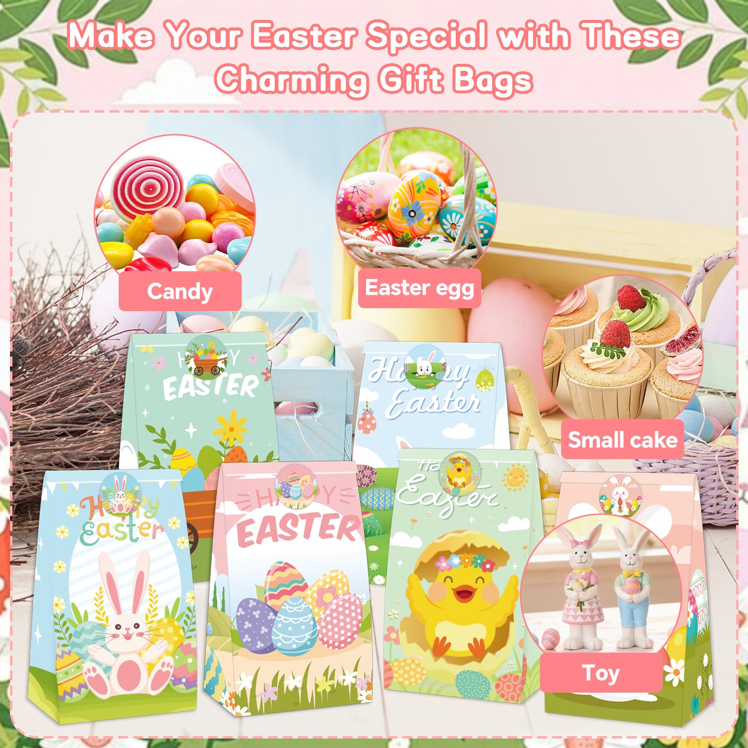 24 PCS Easter Treat Bag