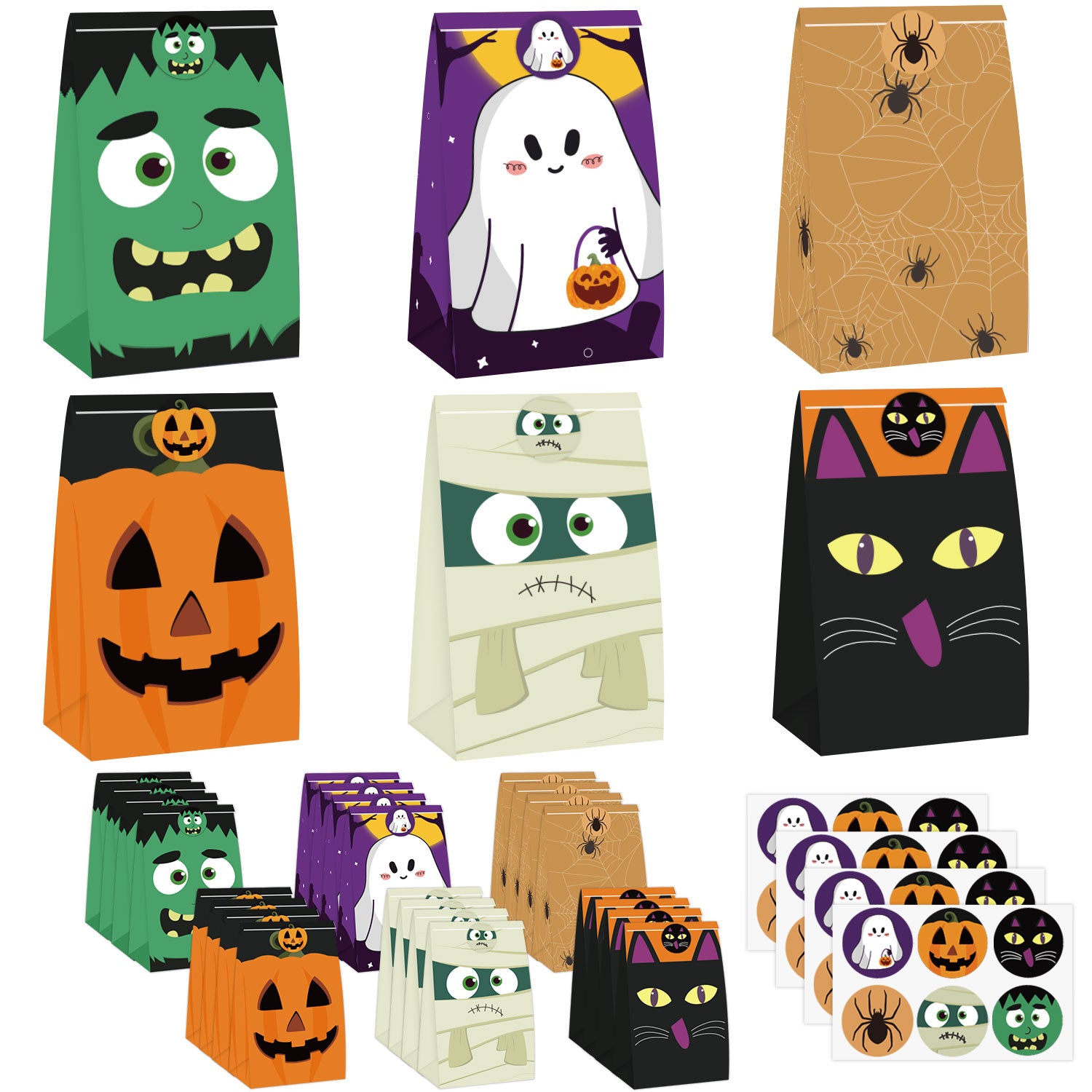 Halloween Treat Bags - 24 PCS
