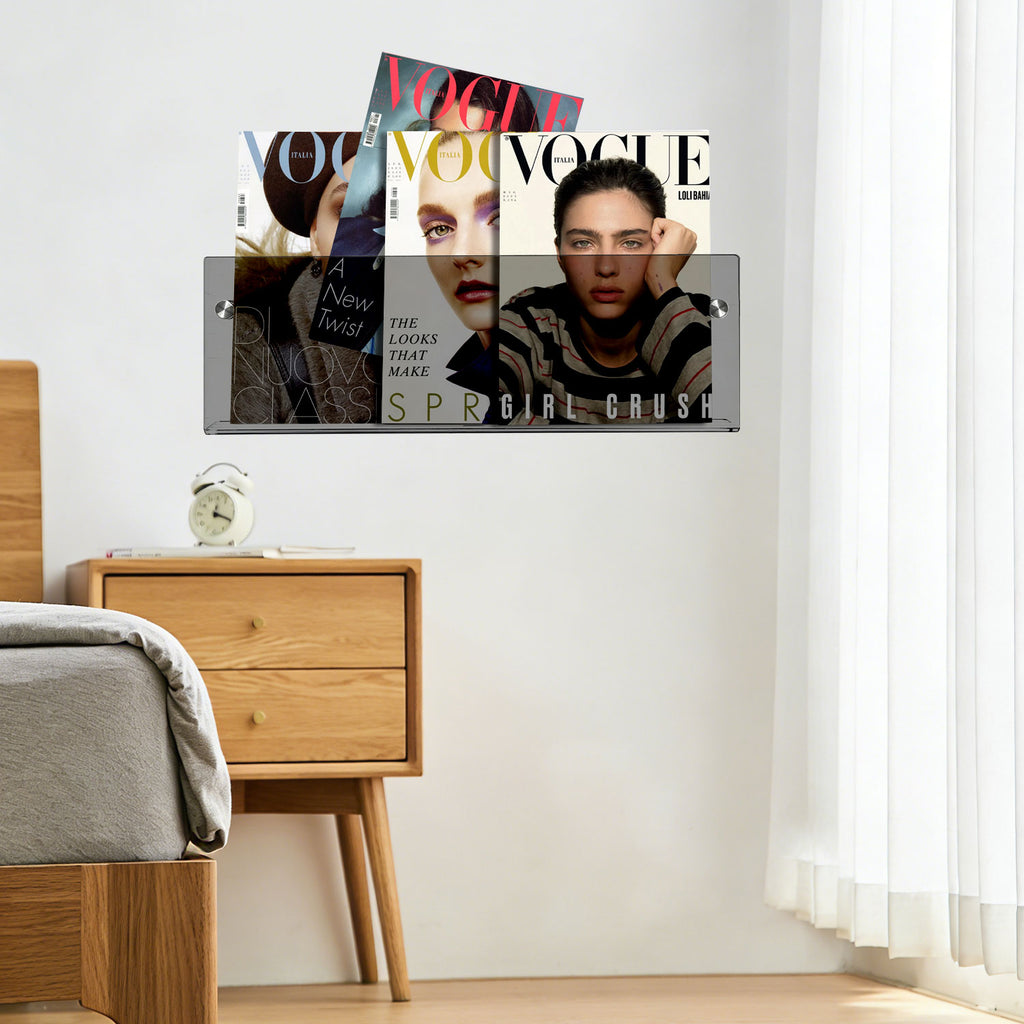2 Pack Acrylic Magazine Holder