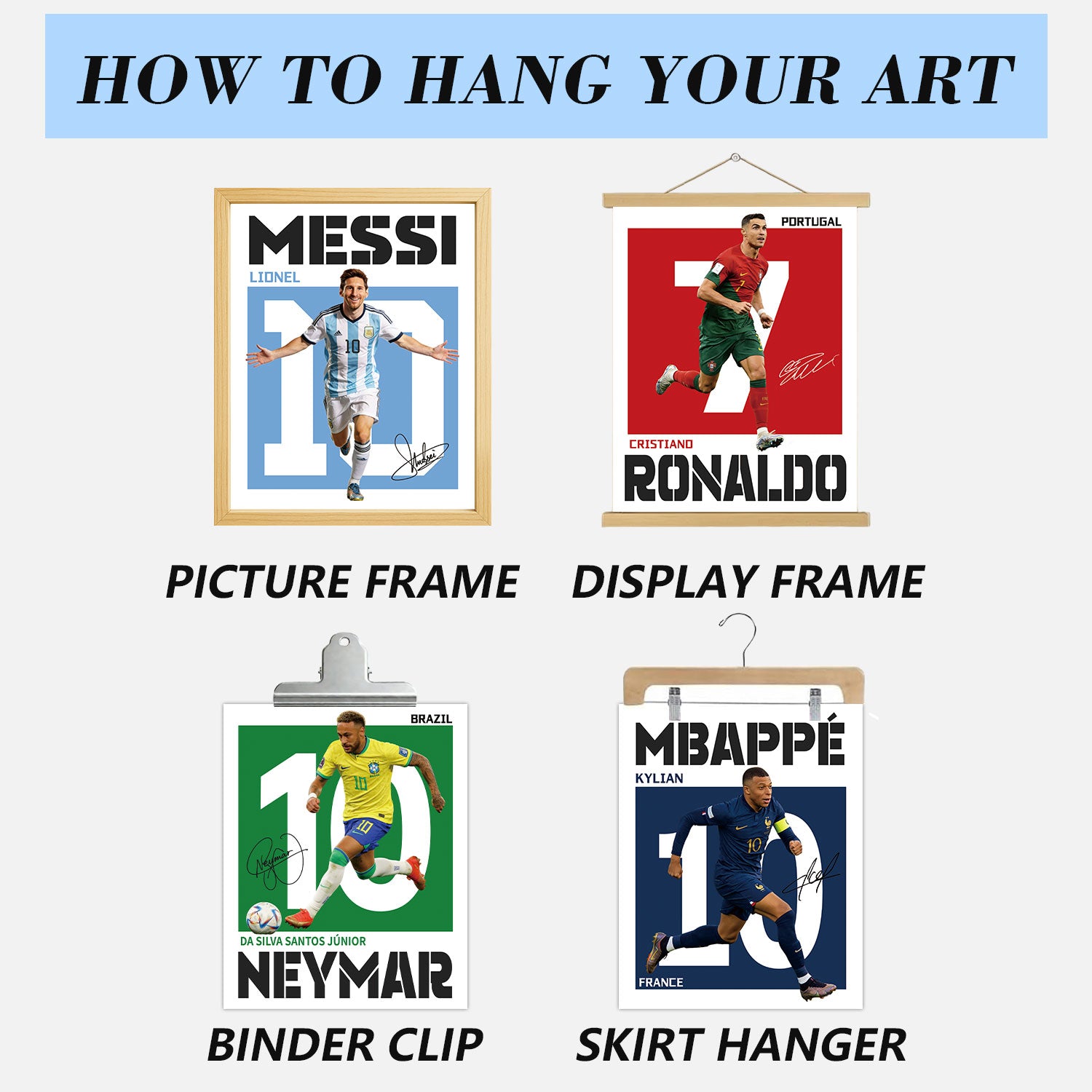 Soccer Posters 8x10 Inch